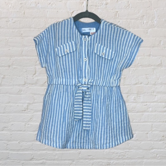 Zara Other - Zara Striped Gauze Dress